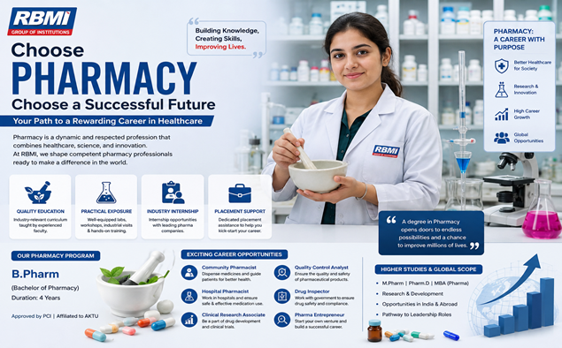 Why Choosing Pharmacy at RBMI Group of Institutionsis the Best Option for
